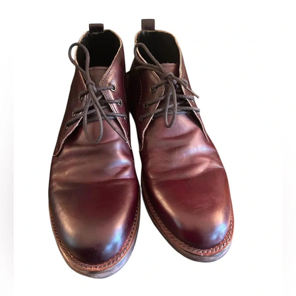 Freebird by Steven Mens Mccoy Chukka Boots Leather Sz‎ 11 Burgundy Red